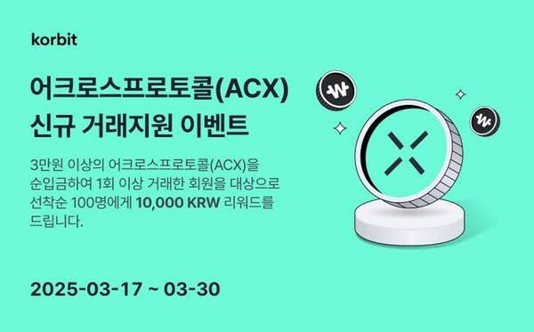 Acx Meta 어크로스프로토콜(ACX), 17일 코빗 상장